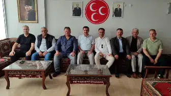 MHP Merzifon'da Yeni Binanın İlk Misafiri Aykut Erhan Oldu!