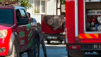 Merzifon’da Araç Yangını!