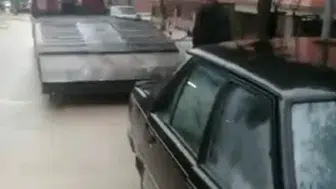 Merzifon’da Kazılan Yol Araçları Yuttu!