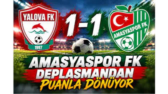 Amasyaspor FK deplasmanda puanla dönüyor