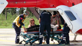 Yaralanan Çocuğun İmdadına Ambulans Helikopter Yetişti