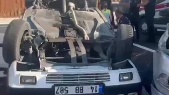 Korkutan Kaza: Otomobil Takla Atıp Ters Döndü, 5 Yaralı
