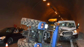 Tünelde kaza: 2 yaralı