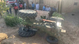 Çorum’da devrilen traktörün sürücüsü yaralandı