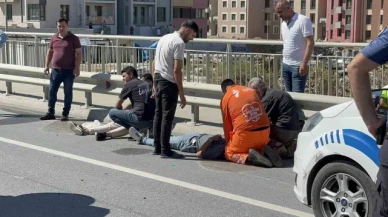 Başakşehir'de ticari araç takla attı: 2 yaralı