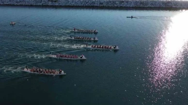 Çeşitli şirketlerden 2 binden fazla çalışan, Maltepe'de Dragon Festivali'nde bot yarışlarında mücadele ediyor