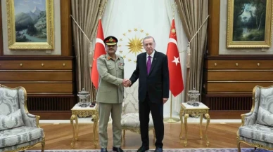 Cumhurbaşkanı Erdoğan, Pakistan Kara Kuvvetleri Komutanı Syed Asım Munir'i kabul etti
