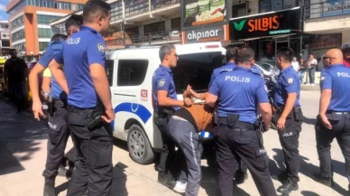 Erzincan'da polislere mukavemette bulunan 2 kişi orantılı güç kullanılarak gözaltına alındı