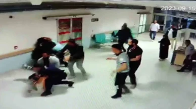 Hasta yakını polis memuru, önce güvenlik görevlilerine sonra meslektaşlarına saldırdı