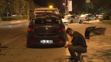 Kartal'da hız yapan araç ağaca çarptı: 3 hafif yaralı