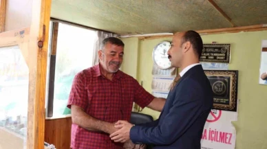 Kaymakamdan esnaf ziyareti