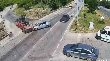 Kırmızıda geçti, kazaya neden oldu, ardına bakmadan kaçtı