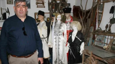 Köyde kurulan Kültür Evi'nde yüzyıllık eşyalar sergileniyor