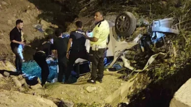 Menfeze uçan otomobilin sürücüsü hayatını kaybetti
