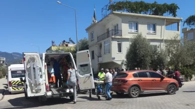 Motosiklet sürücüsü hastanelik oldu