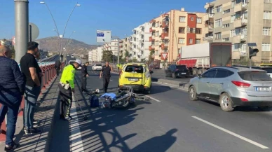 Motosiklet taksiye arkadan çarptı: 1 ölü, 1 ağır yaralı