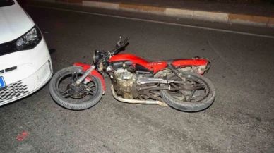 Polisten kaçan motosiklet sürücüsü kaza yapınca yakalandı