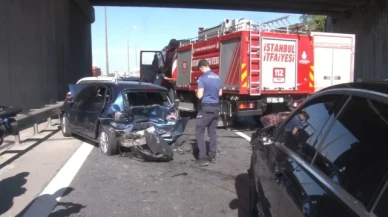 TEM'de zincirleme kaza: 2 yaralı