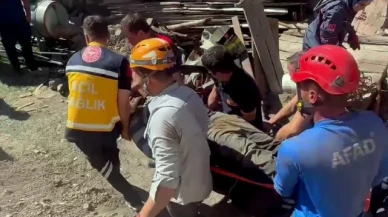 Yozgat'ta göçük altında kalan kişi kurtarıldı