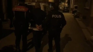13 yıl hapis cezası bulunan hırsız yorganların arasından çıktı