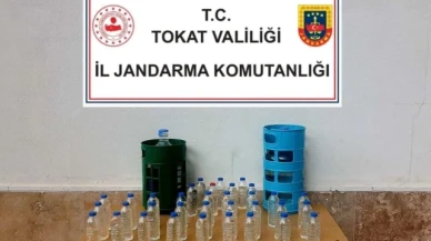 57 litre sahte alkol ele geçirildi