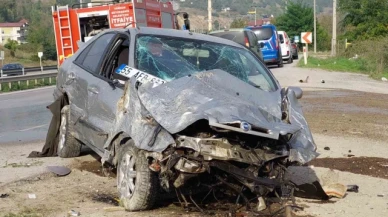 Otomobil takla attı: İnfaz koruma memuru ağır yaralandı