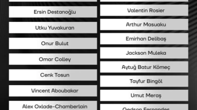 Beşiktaş'ın kamp kadrosu belli oldu