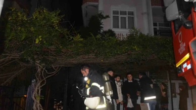 Elektrikli şofben öğrenci pansiyonunda yangına neden oldu