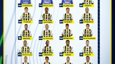 Fenerbahçe'nin Nordsjaelland maçı kamp kadrosu açıklandı