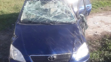 Otomobil kavşakta takla attı: 1 yaralı