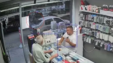 Otomobilin üzerine keçi düştü