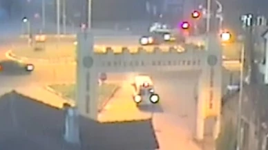 4'ü uzman çavuş 6 kişinin yaralandığı kaza güvenlik kamerasında