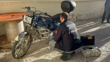 Gece gasp edilen motosiklet, gündüz apartman bahçesinde bulundu
