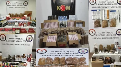KOM polisinden kaçak tütün mamulleri operasyonu: 33 kişi yakalandı