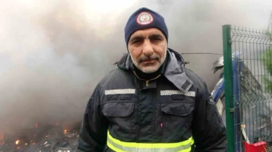 Lojistik deposunda çıkan yangın 8 saate kontrol altına alındı