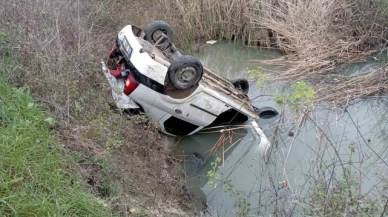 Otomobil su kanalına düştü, 1 kişi boğuldu, 4 kişi yaralandı