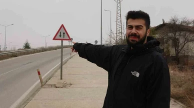 Şehir girişine konulan tabela sürücüleri hayrete düşürdü