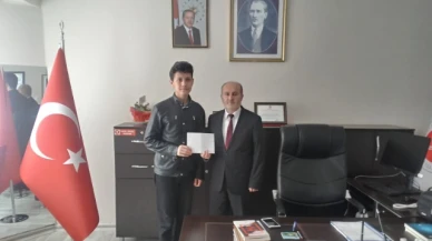 Dereceye Giren Öğrenci Ödüllendirildi