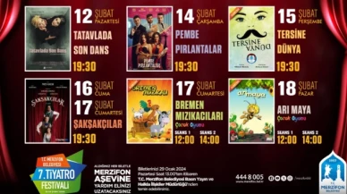 Merzifon Belediyesi’nden 7. Tiyatro Festivali