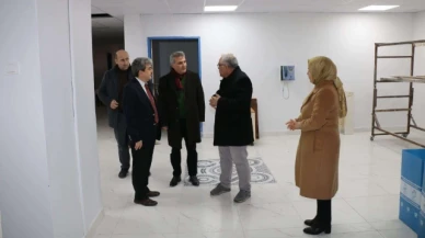 Müdür Türkmen, Fen Lisesi İnşaatında İncelemelerde Bulundu