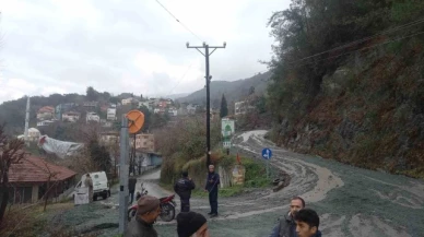 Şiddetli yağış sonrası toprak kayması: Kullanılmayan iki yayla evi zarar gördü