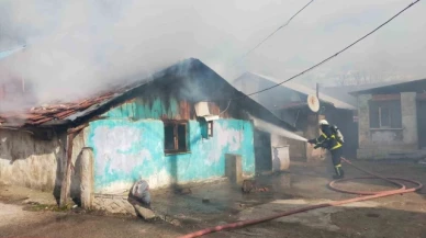 Tek katlı ev alevlere teslim oldu