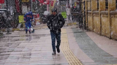Yozgat'ta kar yağışı etkili oldu