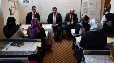 Büyükkaymakcı, Kur'an-ı Kerim Kurslarını Ziyaret Etti