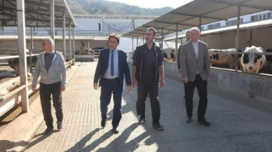 Çetin, Süt İşletmesini Ziyaret Etti
