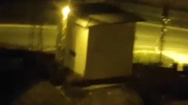 Evin ikinci katına tır çarpması kamerada