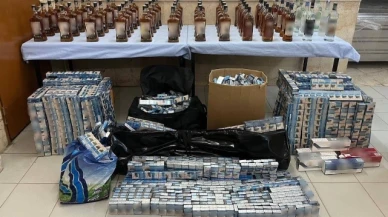 Gümüşhacıköy’de sahte içki ve kaçak sigara operasyonu!