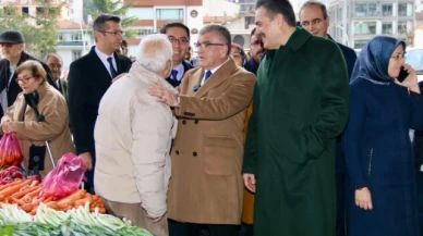 İpek ve Uyanık Pazar Esnafını Ziyaret Etti