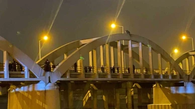 Köprüde intihar girişimi