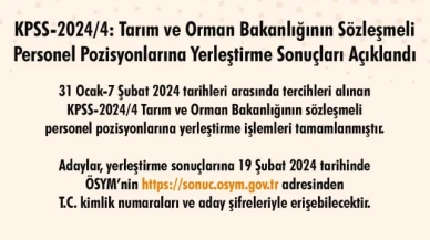 KPSS 2024/4 yerleştirme sonuçları açıklandı